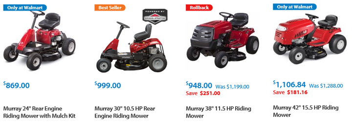 Lawnmowers Walmart 2