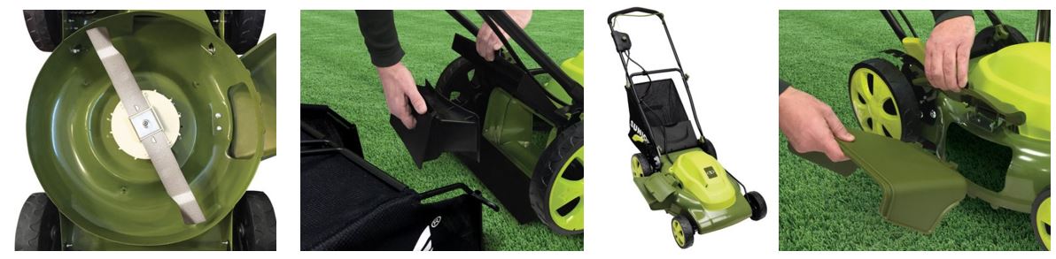 Sun Joe Lawn mower review, Electric model 12 amp 20 inch, additional images
