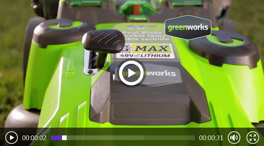 Greenworks Lawn Mower review, 2501302 40V, video