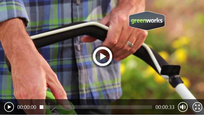 Greenworks lawn mower review, 40V 16 inch, video