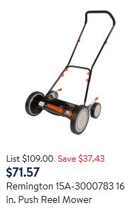 Remington Lawn Mower Review - Reel mower, second option