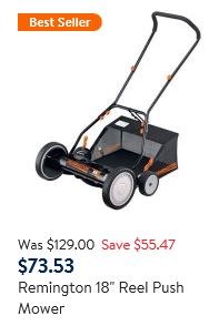 Remington Lawn Mower Review - Reel mower