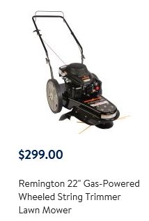 Remington Lawn Mower Reviews Model 22 Inch Gas String Trimmer