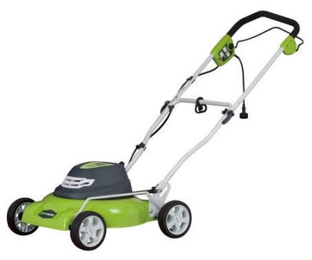 Greenworks Lawn mower review, 12 amp 18 inch, featured image