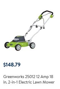 Greenworks Lawn Mower Reviews Model Corded 18 Inch 25012 Paul S Greenworks Lawn Mower Review 12 Amp 18 Inch