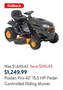 Poulan Pro Tractor Mower Review, 42 inch 15.5 HP
