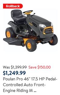 Poulan Pro Tractor Mower review, 46 inch 17.5 HP