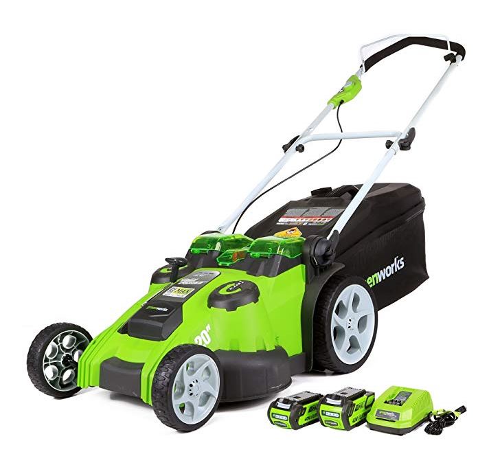 1, Greenworks cordless 20 inch lawn mower | Pauls Lawnmower Reviews